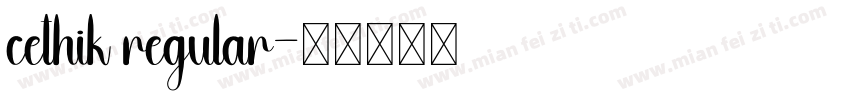 cethik regular字体转换